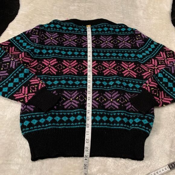 VTG Woolrich Womens Fair Isle Wool Pullover Sweater Size Large - Picture 6 of 7